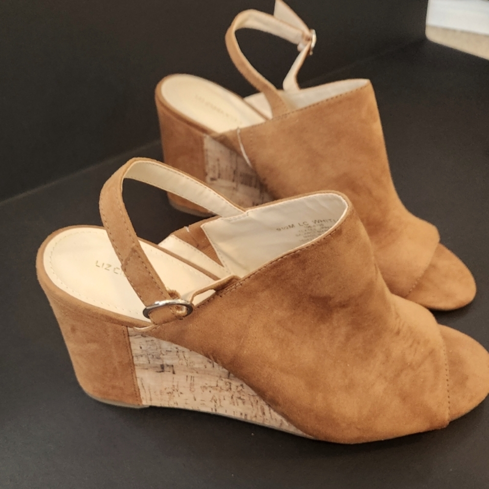 Open Toe Suede Brown Sandals